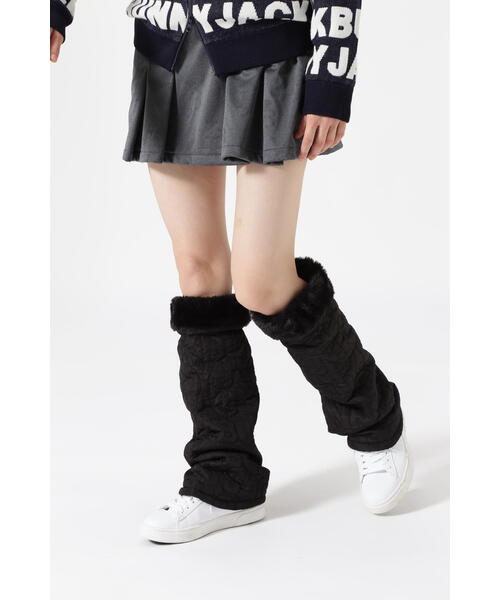 美品　ジャックバニー　レッグウォーマー　黒 ジャックバニー ニットレッグウォーマー 262-2283058（ブラック