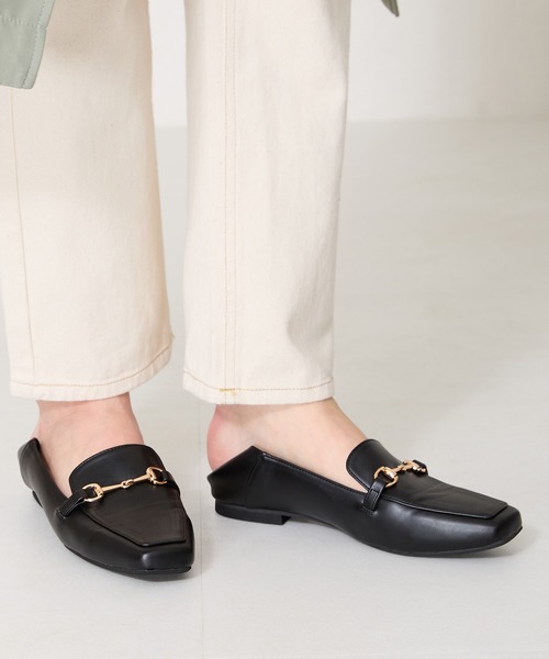 WA ORiental TRaffic ローファー ビットモチーフバブーシュローファー