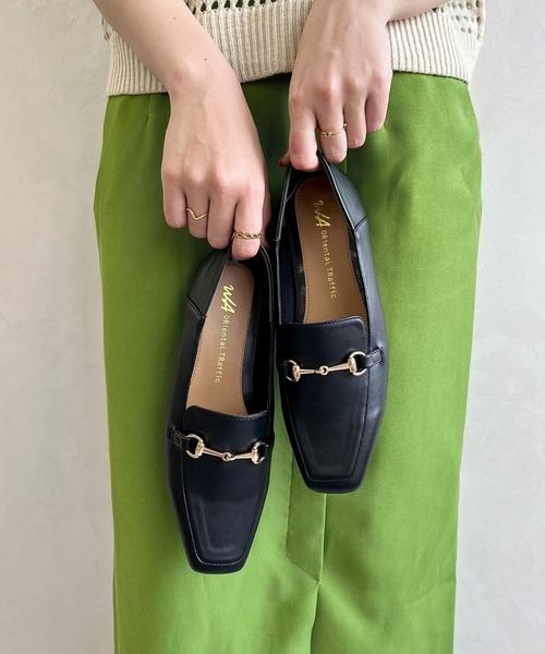 WA ORiental TRaffic ローファー ビットモチーフバブーシュローファー