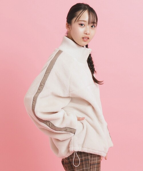 PINK-latte（ピンクラテ） ブルゾン アウター フェイクファーリブ