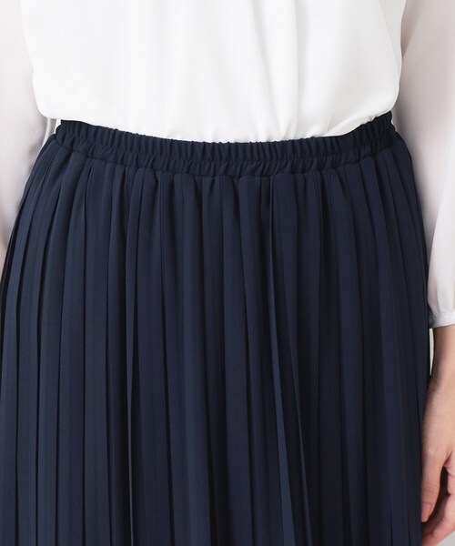 デッサン（Dessin）/【入卒／セレモニー／ウエストゴム／洗える】シフォンプリーツスカート Dessin（デッサン） スカート 「入卒/セレモニー/ウエストゴム/洗える