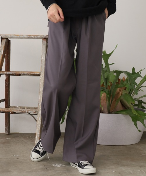 ワイドパンツ スラックス Wrangler/ラングラー WRANCHER WIDE フレアスラックス 2026年 夏 夏服 秋服 メンズ レディースの画像