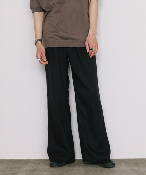 ワイドパンツ スラックス Wrangler/ラングラー WRANCHER WIDE フレアスラックス 2026年 夏 夏服 秋服 メンズ レディースの画像