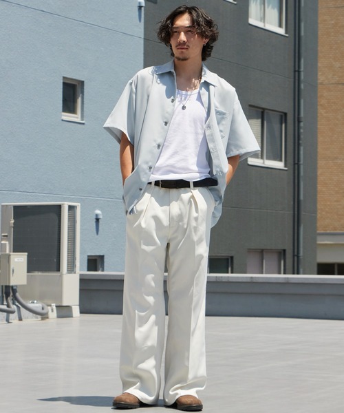 Wrangler（ラングラー） ワイドパンツ スラックス WRANCHER WIDE
