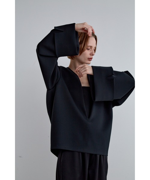 LE PHIL（ル フィル） ブラウス シャツ スキューバジャージーブラウス