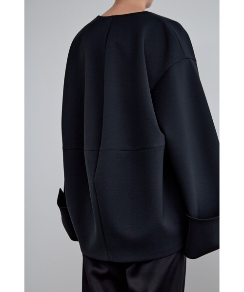 LE PHIL ルフィル 2025 スキューバジャージーブラウス ブラック スキューバジャージーブラウス | LE PHIL（ル フィル） ｜【公式】通販