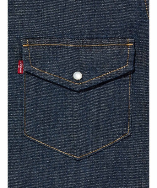 リーバイスウェスタンシャツ鬼フェードボタンダウンスレヤレ感インディゴブルーXL セール】Levi's/リーバイス BARSTOW ウエスタンシャツ ダーク