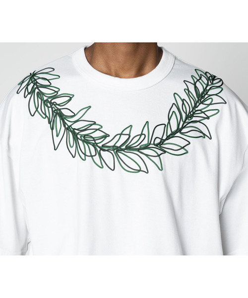 ヨシ yoshiokubo GROUNDFLOOR tシャツ ヨシオクボ / CORD LEAF S/S T