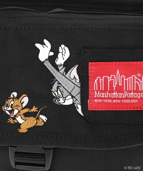 [ ] Unisex Metro Nylon Flap Messenger ★大人気★ ショルダーバッグ バッグ 「公式」トムとジェリー NYLON