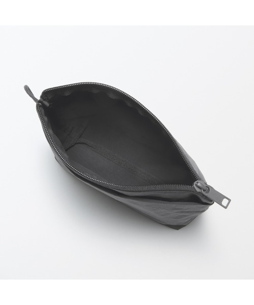 無印良品（MUJI） ポーチ リンクルナイロン マチ付きポーチ M 約21