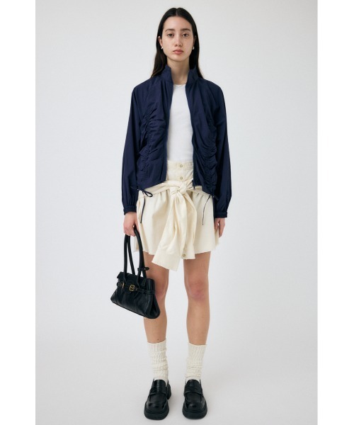 MOUSSY（マウジー） ブルゾン ジャンバー RIBBON GATHER NYLON