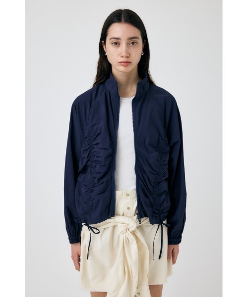 MOUSSY（マウジー） ブルゾン ジャンバー RIBBON GATHER NYLON