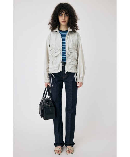 MOUSSY（マウジー） ブルゾン ジャンバー RIBBON GATHER NYLON