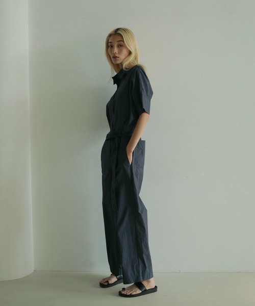 アンヌーク　ブラックオールインワン36 anuke 】ブラック オールインワン 36 セール】Nylon Zip