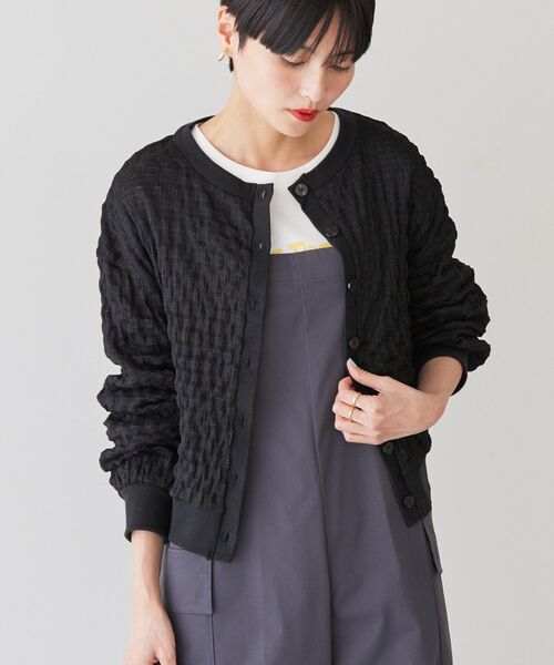 Go To Hollywood ポコピカニットカーディガン　02 AMERICAN HOLIC カーディガン ぽこぽこカットカーディガン