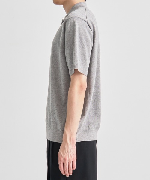 ATON（エイトン） ポロシャツ 「ATON / エイトン」COTTON WASHI KNIT