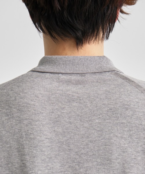 ATON（エイトン） ポロシャツ 「ATON / エイトン」COTTON WASHI KNIT