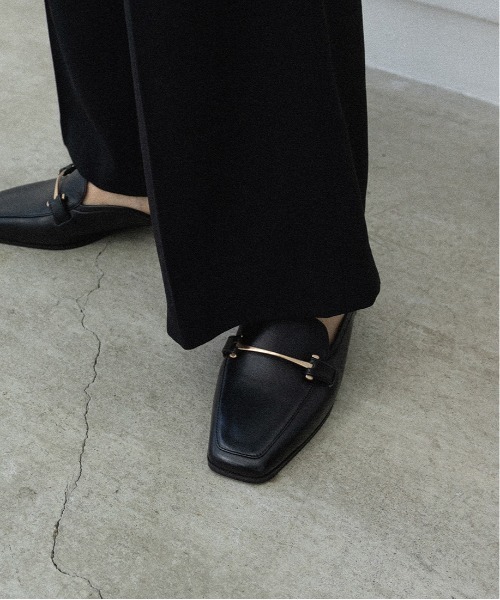 RANDA（ランダ） ローファー レザーローファーミュール レディース