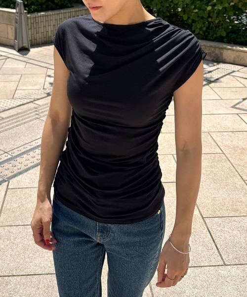 tシャツ 日本製エアリーcoolシャーリングカットソー レディース