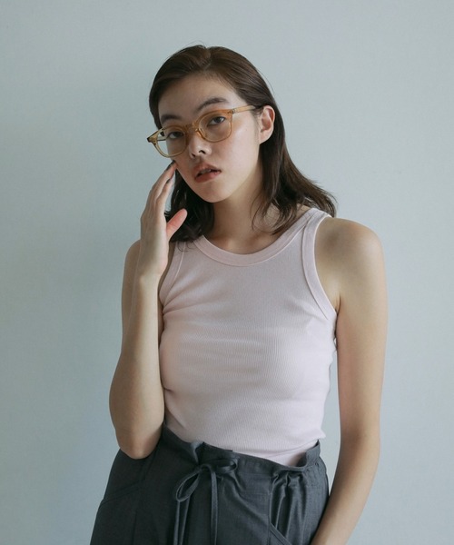anuke（アンヌーク） タンクトップ ノースリーブ Basic Rib Tanktop