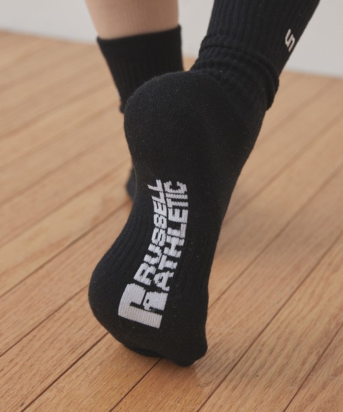 みぃRUSSELL ストライプデザイン ソックス 3足セット Russell Athletic（ラッセル アスレティック） 靴下 「Unblend