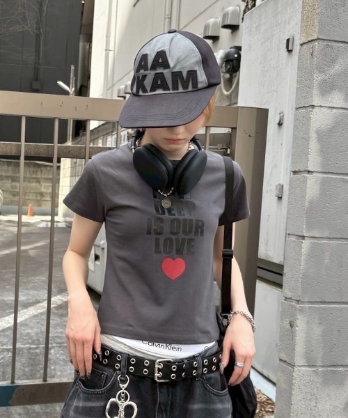 tシャツ 「nmtc+」design print tee レディース