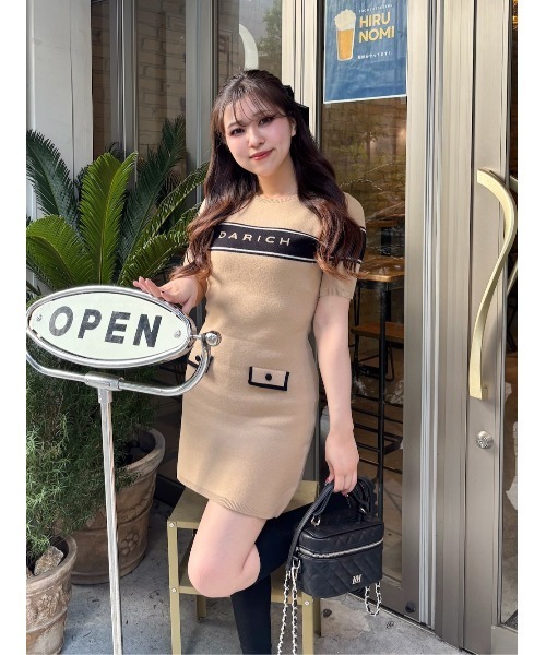 Darich　ロゴカットミニワンピース レースアップカットミニワンピース（ワンピース）｜Darich