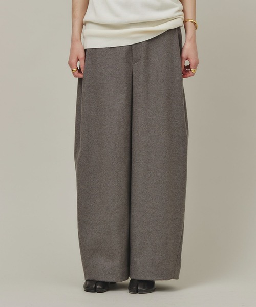 「Curensology」 スラックス 36 ネイビー レディース_画像2