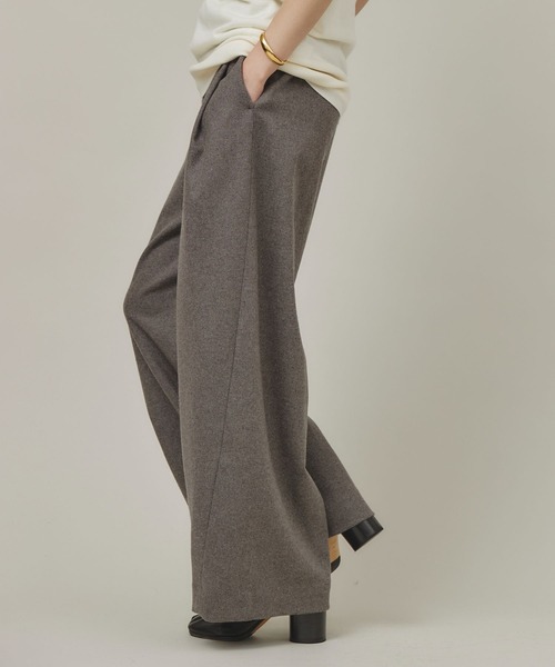 「Curensology」 スラックス 36 ネイビー レディース_画像3