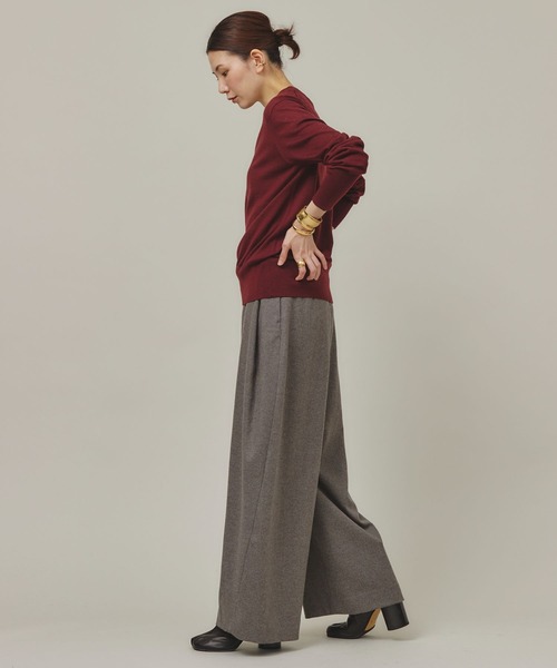 「Curensology」 スラックス 36 ネイビー レディース_画像5