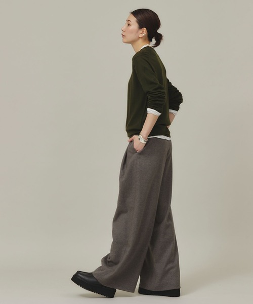 「Curensology」 スラックス 36 ネイビー レディース_画像8