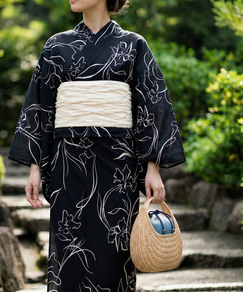 itto 浴衣 ワンピース浴衣3点セット（キャミワンピース+羽織り+