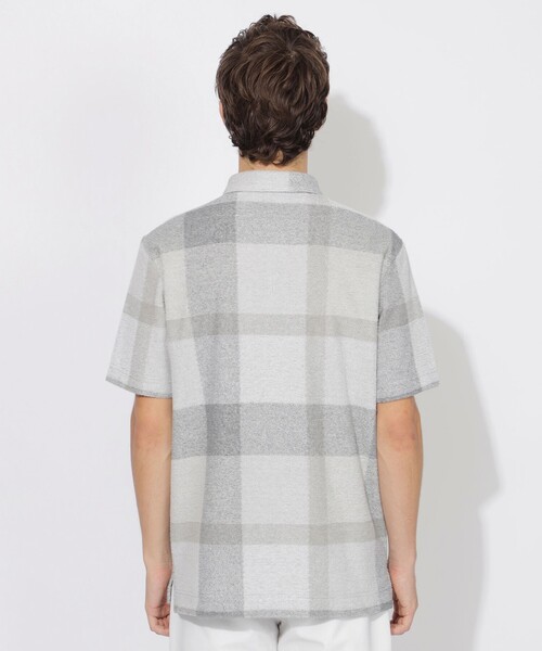 極美品　ブラックレーベル　クレストブリッジ　半袖ポロシャツ　パイル　チェック　L BLACK LABEL CRESTBRIDGE ポロシャツ 「WEB限定」クレスト