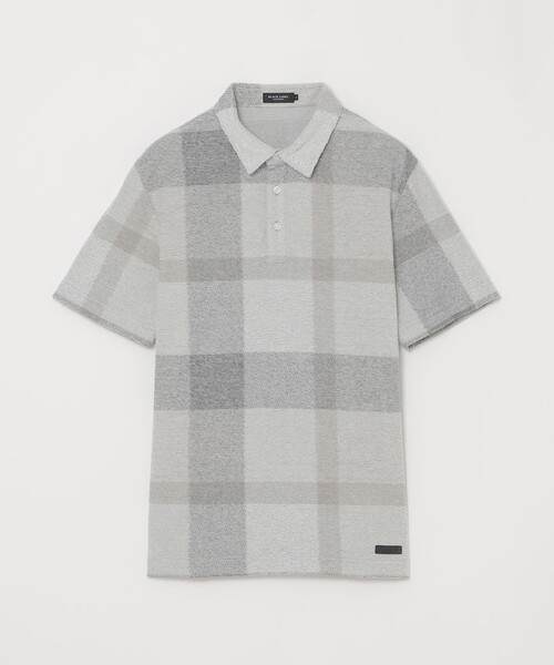 極美品　ブラックレーベル　クレストブリッジ　半袖ポロシャツ　パイル　チェック　L BLACK LABEL CRESTBRIDGE ポロシャツ 「WEB限定」クレスト