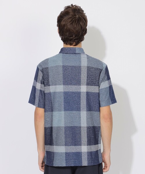極美品　ブラックレーベル　クレストブリッジ　半袖ポロシャツ　パイル　チェック　L BLACK LABEL CRESTBRIDGE ポロシャツ 「WEB限定」クレスト