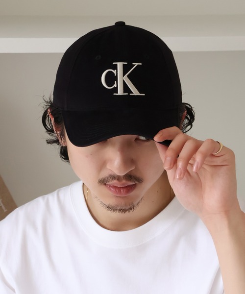   CKロゴ刺繍 コットンツイル キャップ ユニセックス Calvin Klein CKロゴ刺繍 コットンツイル キャップ ユニセックス