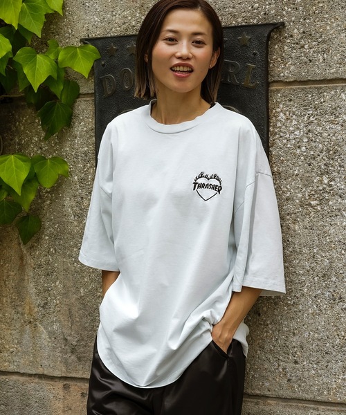 THRASHER（スラッシャー） tシャツ HEART FLAME PIGMENT S/S T-SHIRTS