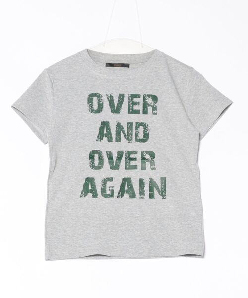 tシャツ ロゴプリントTシャツ レディース セール】 リンガーロゴプリントTシャツ（オフホワイト/キナリ