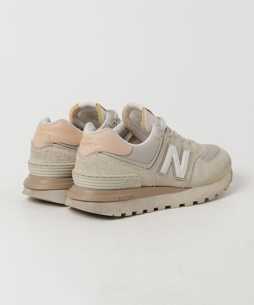 [New Balance] low cut спортивные туфли 24.5cm бежевый мужской 