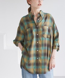 ブラウス シャツ オンブレチェックシャツ/UVケア・接触冷感 レディース｜ZOZOTOWN Yahoo!店