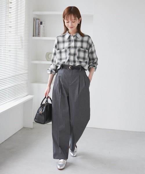 ROPE' PICNIC（ロペ ピクニック） ブラウス シャツ オンブレチェック