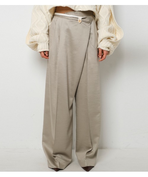 新品未使用☆IRENE/アイレネ パンツ 34 IRENE 「IRENE」 パンツ 34 グレー レディース : ZOZOTOWN Yahoo