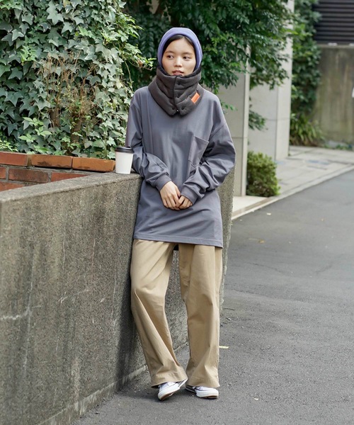 「UNIVERSAL OVERALL」 マフラー FREE ベージュ メンズ_画像3