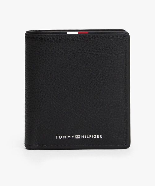 senti × keel 3つ折り財布 ミニウォレット レザー ブラック SENTI 財布 Dyneema(R) Leather TRI-FOLD WALLET×Keel/ 超軽量