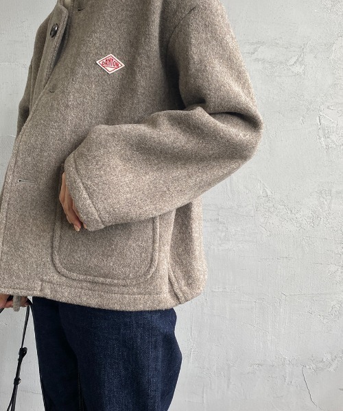 Danton ダントン　ノーカラー　ジャケット　ネイビー　38 Danton 「DANTON」 ノーカラージャケット 38 ネイビー