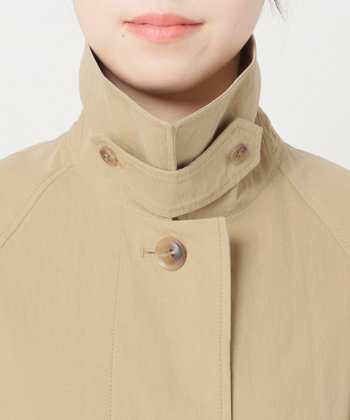 【美品】plage　ステンカラーウールコート　ベージュ　36 plage（プラージュ） ステンカラーコート 36 ベージュ レディース
