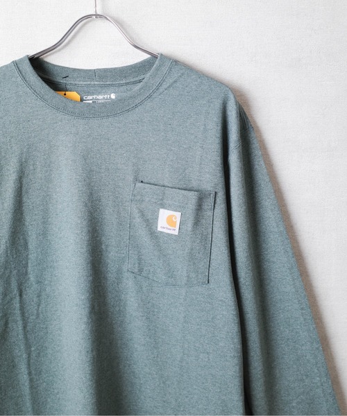 「Carhartt」 長(zhǎng)袖Tシャツ SMALL グリーン メンズ