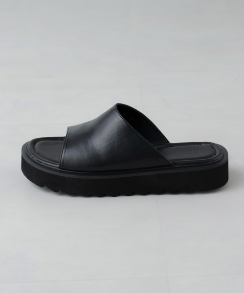「NANO universe」 サンダル M ブラック メンズ_画像3