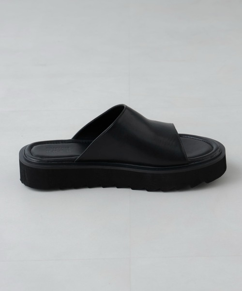 「NANO universe」 サンダル M ブラック メンズ_画像4