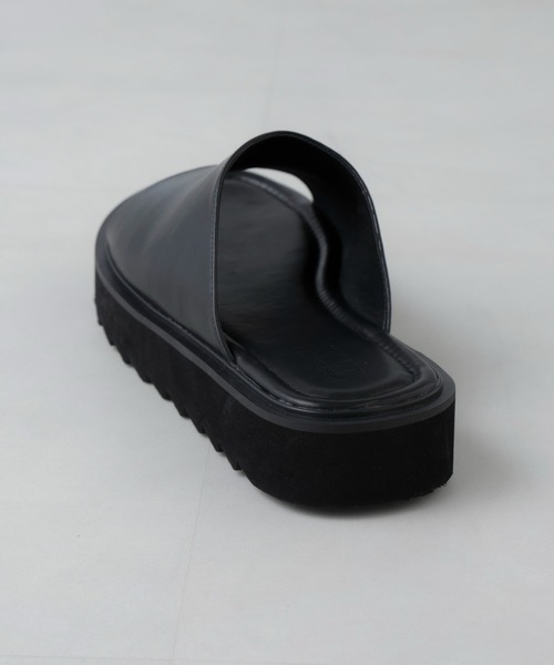 「NANO universe」 サンダル M ブラック メンズ_画像5